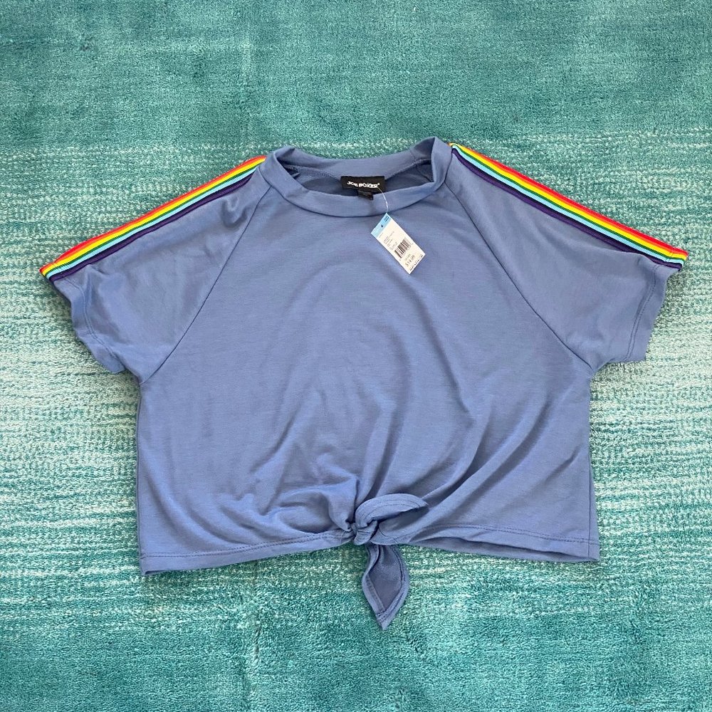 Joe Boxer Rainbow Stripe Crop Top